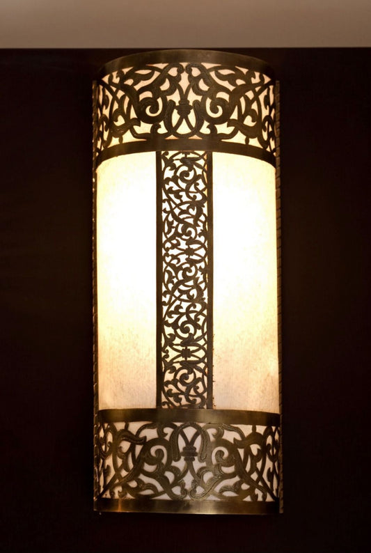 Wall Sconce with Parchment