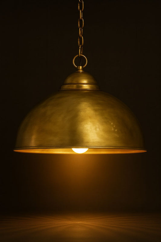 Brass Dome Pendant