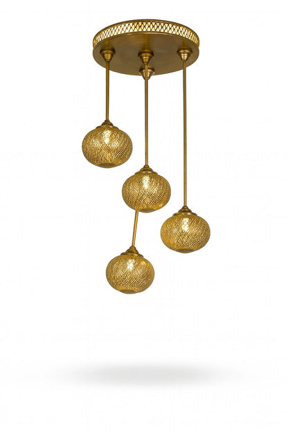 Golden Cluster Pendant