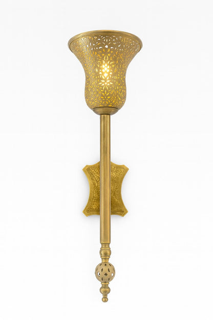 Sultan Torch — Handcrafted Brass Sconce