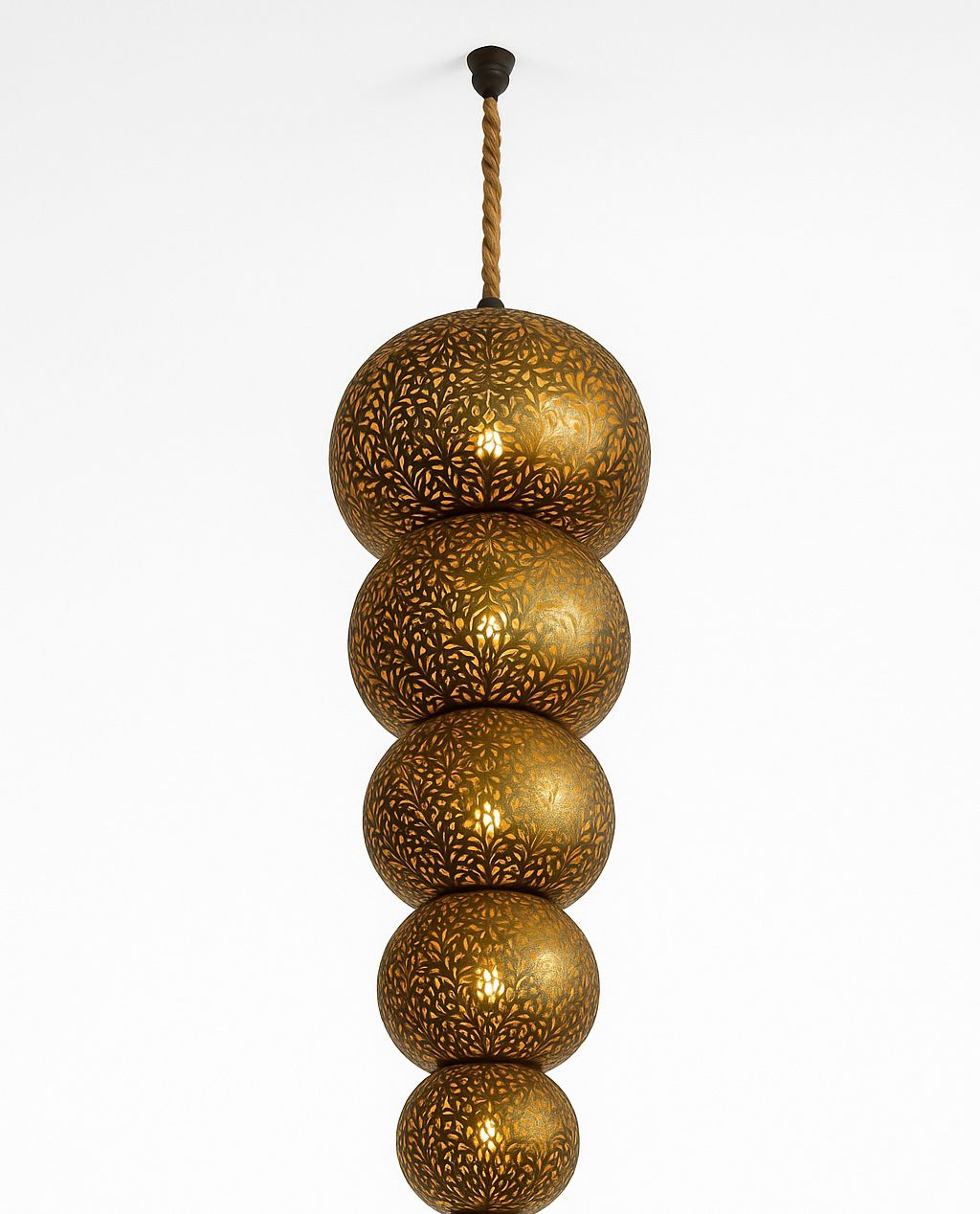 Grand Lustre 5 Spheres