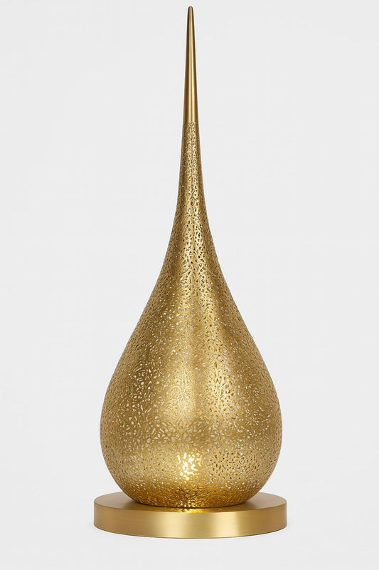 Golden Tear — Brass Table Lamp