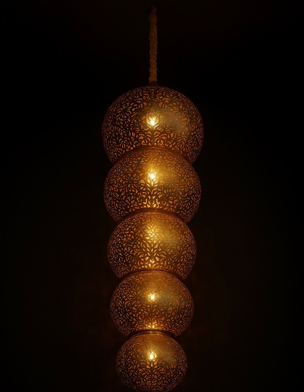 Grand Lustre 5 Spheres
