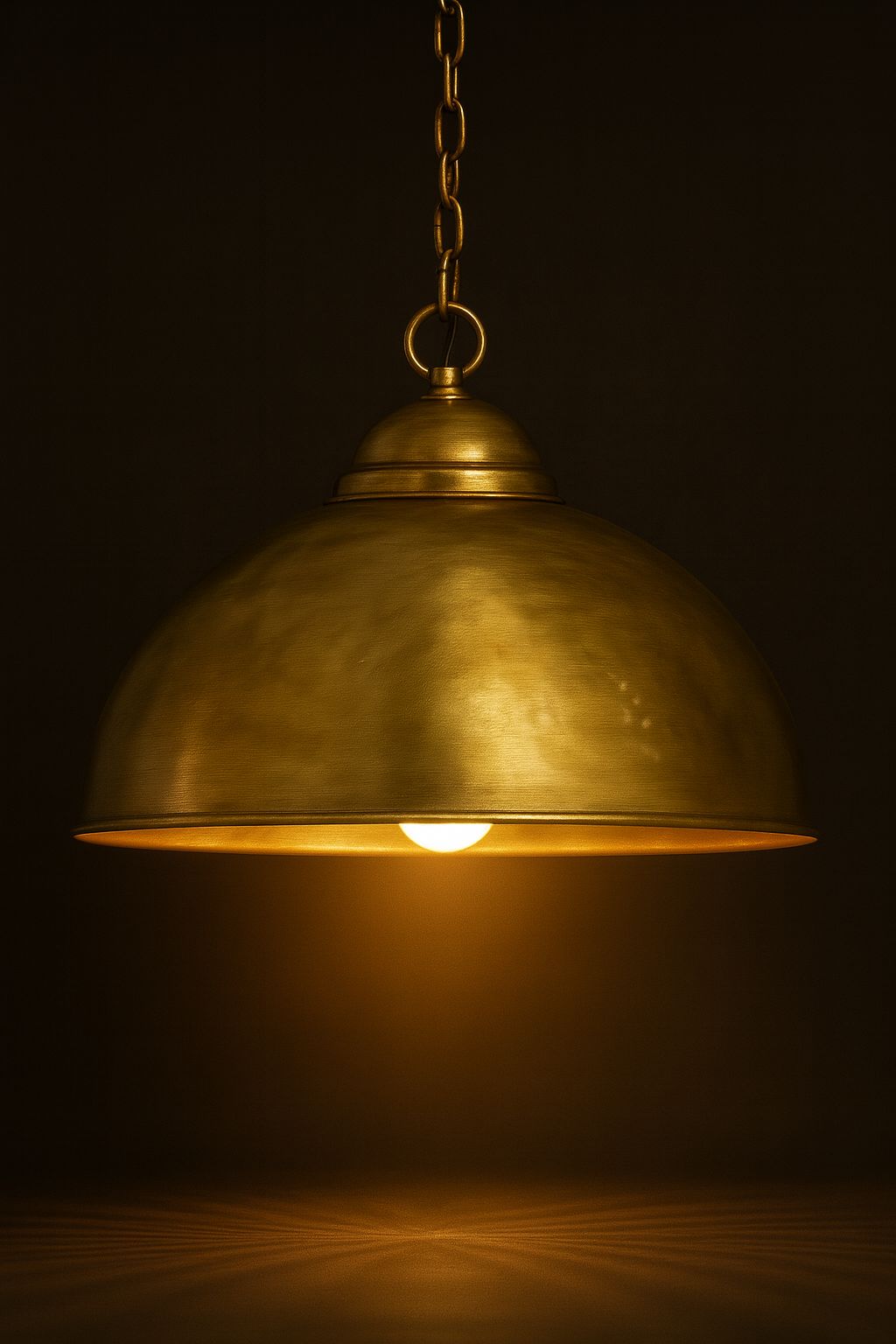 Brass Dome Pendant