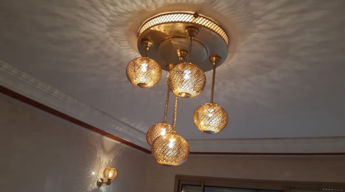 Golden Cluster Pendant