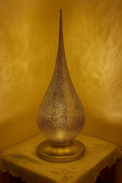 Golden Tear — Brass Table Lamp